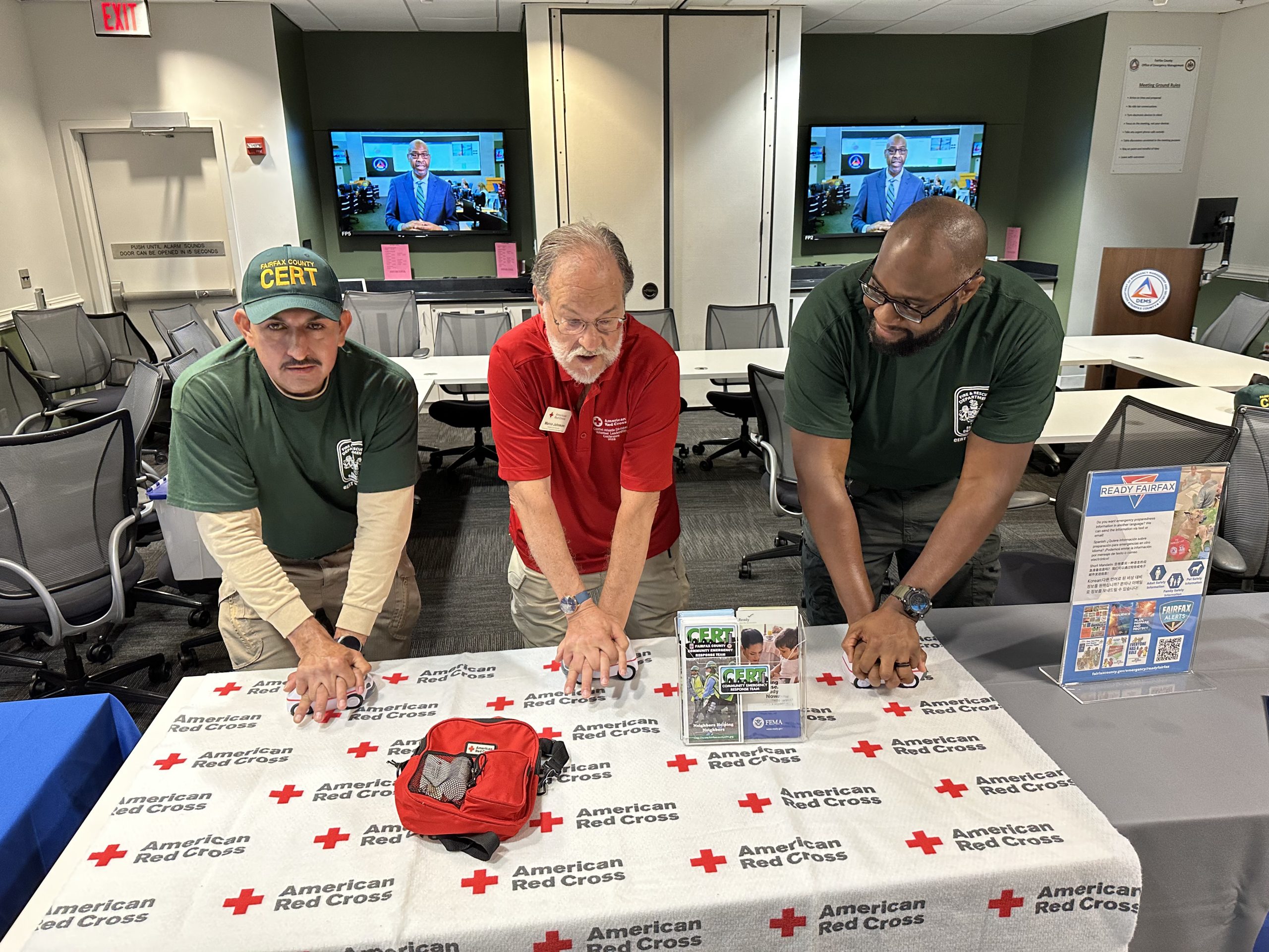 CERT and American Red Cross Partnership at CPR Table